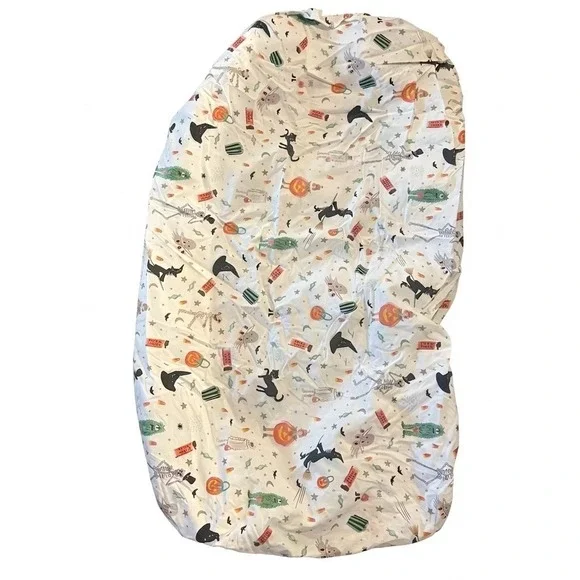 POTTERY BARN KIDS RIFLE PAPER CO. HALLOWEEN CRIB FITTED SHEET ORGANIC COTTON