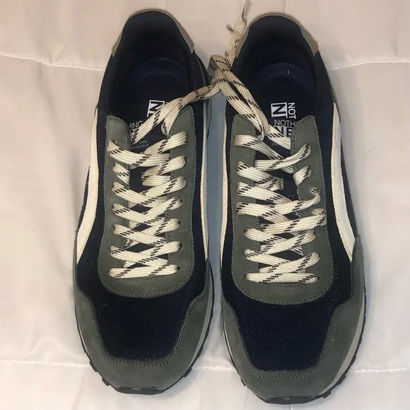 Nothing New Navy & Olive Green Men's Sneakers