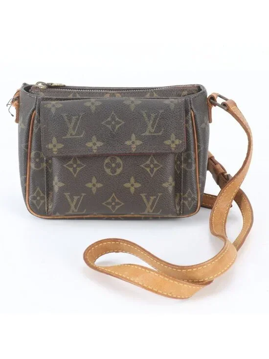 Louis Vuitton Monogram Viva-Cite PM Leather Shoulder Bag Crossbody