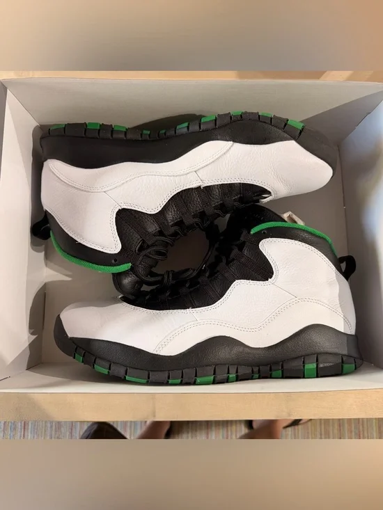 Nike Green and Black Athletic Shoe Interior