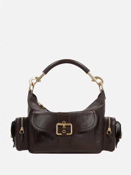 Chloe Medium Camera Bag Chocolate Brown Buffalo Leather