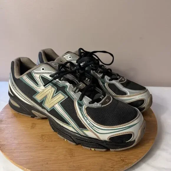 New Balance 740 Black Brown Silver U740GO2 Mens Size 12 Run Club