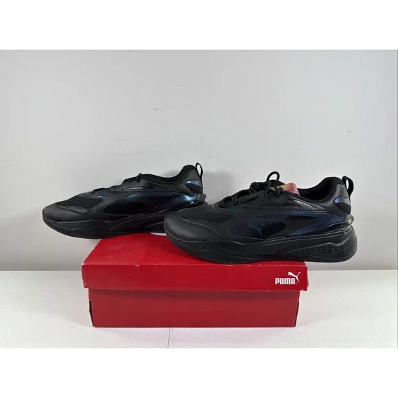 Puma‎ RS-Fast Futurverse Black Iridescent New Men Shoes Rare 375618-01 Mens 12