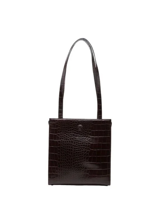Versace Medusa Tote Shoulder Bag Croco