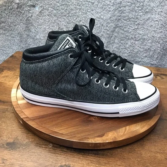 Converse Chuck Taylor All Star High Street Mid Top Sneakers M 8 W 10 Black/Gray