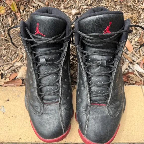 Jordan 13 Retro Dirty Bred Mens Size 11 Black Gym Red Basketball‎ Shoes