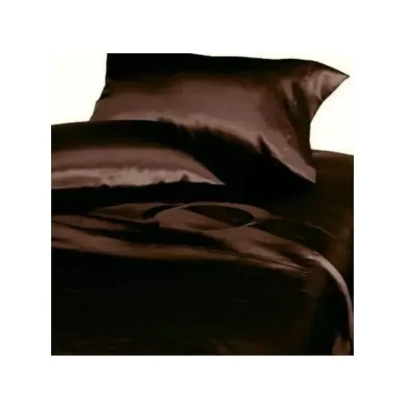 NWT DIVATEX Satin Brown Sheet Set New in Package