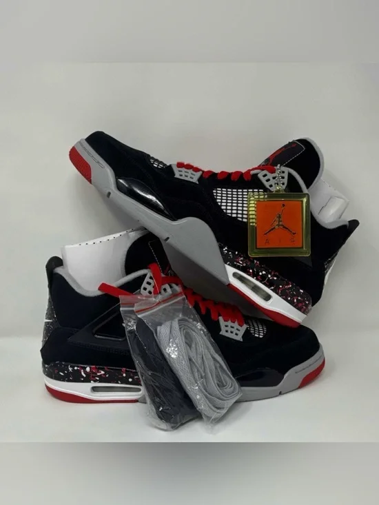 Sneakers Size 13 - OVO x Air Jordan 4 Retro Splatter Promo Sample Supper Rare