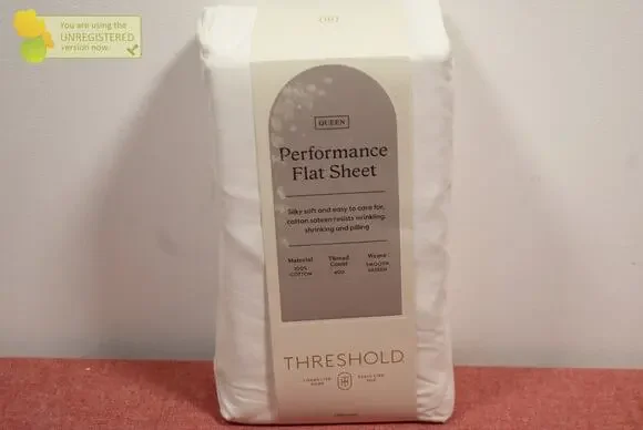 Threshold 400 Thread Count Performance Flat Sheet White Queen*
