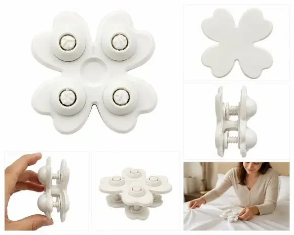 Bed Sheet Detangler / Anti-Tangle Washing Gadgets – 4 Pack