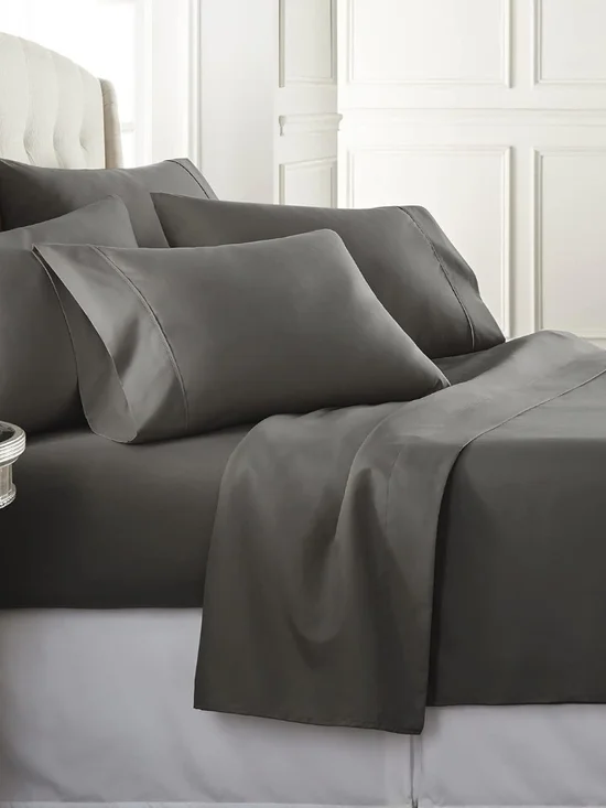 Charcoal Soft Microfiber Sheet Set - Unbranded