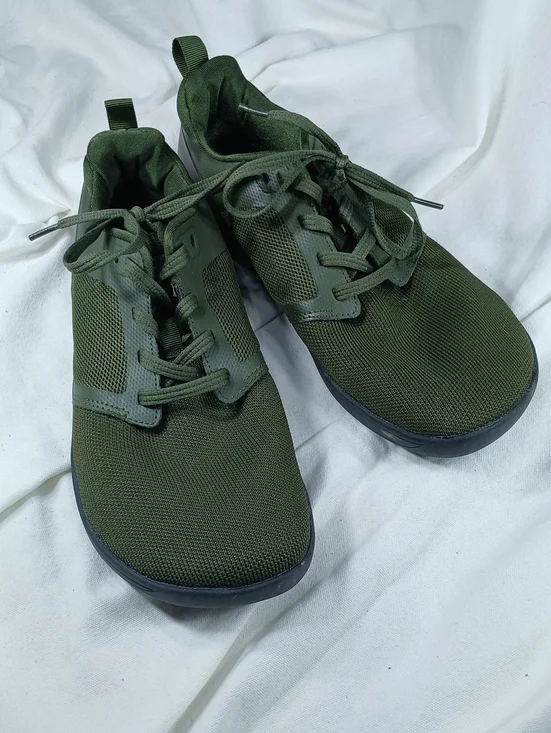 Joomra Men's Olive Green Lightweight Barefoot Mesh Sneakers