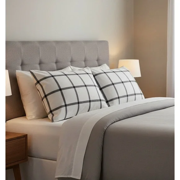 Mainstays Set of 2 Super Soft Brushed Microfiber Pillowcases White Standard