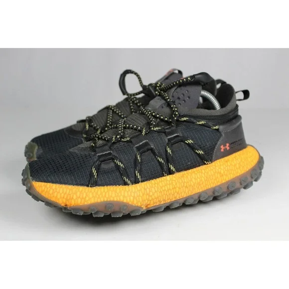 Under Armour Fat Tire Venture Black Orange Hiking Sneakers 3026620-001 Mens 7.5