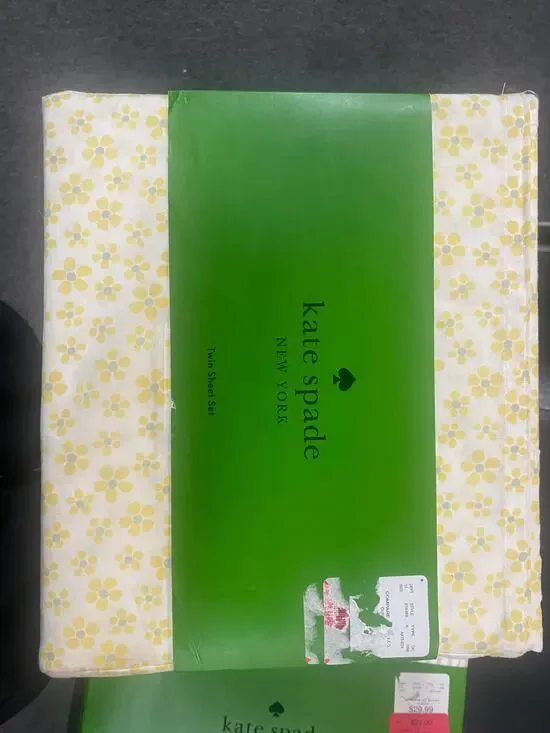 Kate Spade Twin Sheet Set -Floral Pattern - New