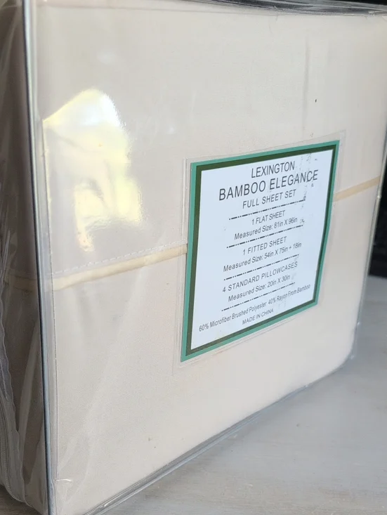 Lexington Bamboo Elegance Full Sheet Set - Cream