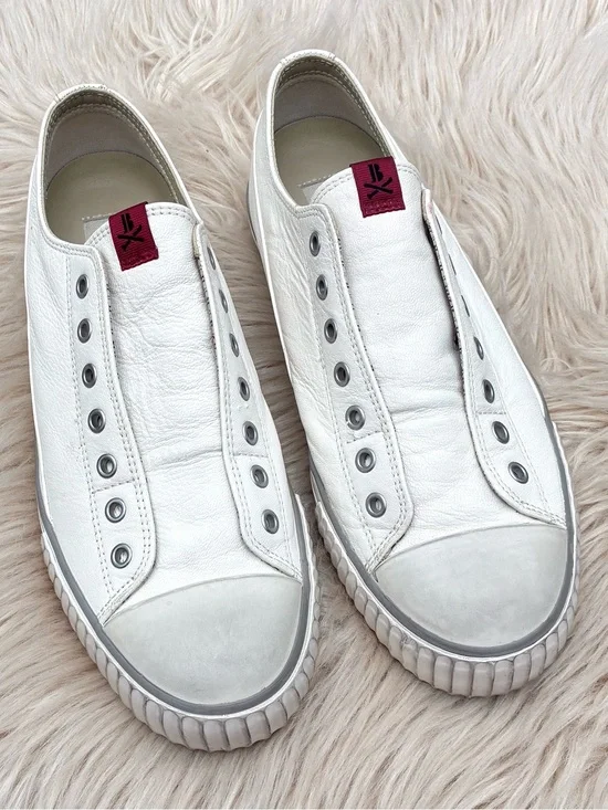 John Varvatos X Bootleg Laceless Low Top Leather Sneakers Sz 9