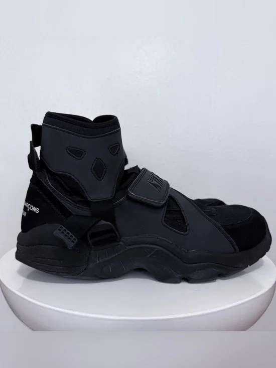 Nike x Comme des Garçons Homme Plus Air Carnivore Triple Black SZ 12 DH0199-001
