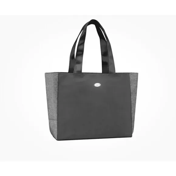 NWOT Coach‎ Nylon Fragrance Tote Bag Silver Grayish Green