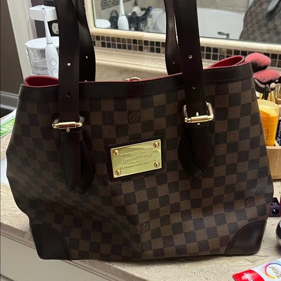 Louis Vuitton Dark Brown Checkered Tote