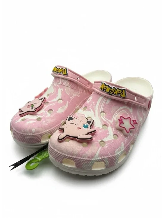 Pokémon x Crocs Jigglypuff Classic Men's 9 / Women's 11 Pink/White Clogs