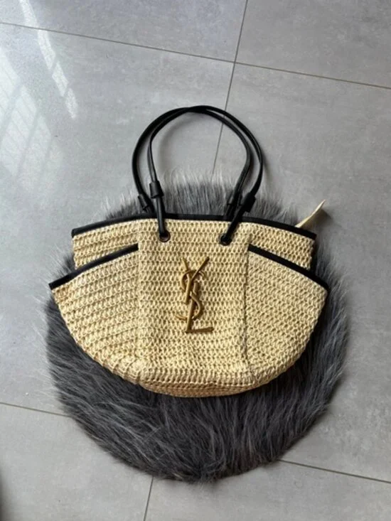 🧿Yves Saint Laurent🧿 straw woven tote bag