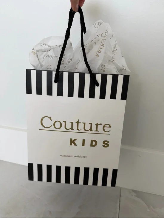 Couture Kids Petite Shopping Bag Gift Bag with Logo Tissue Paper