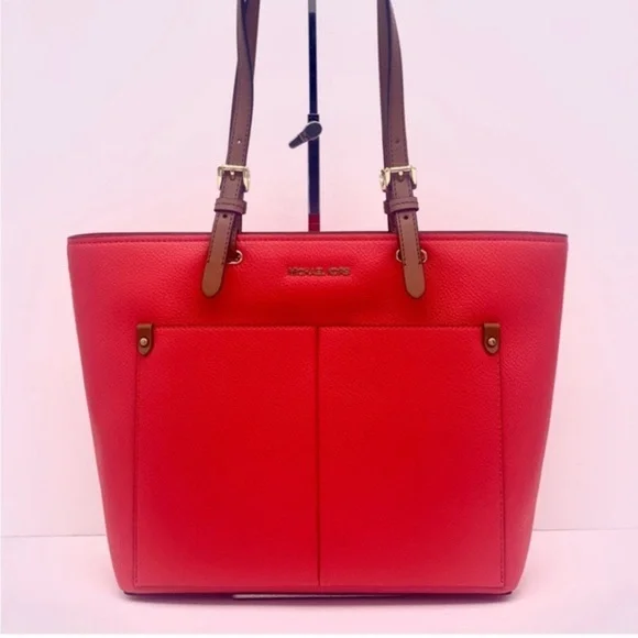 Michael Kors Jet Set Travel Front Double Pocket Shoulder Tote Bag