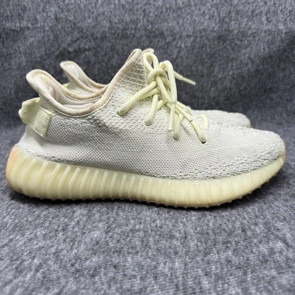 Adidas Yeezy Boost 350 V2 Butter Mens Size 7 Sneakers F36980 Primeknit Gum Sole