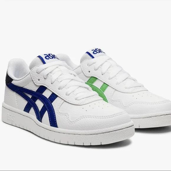 Asics Japan S White Sneakers with Blue and Green Accents Unisex  EUR39.5/ US6.5