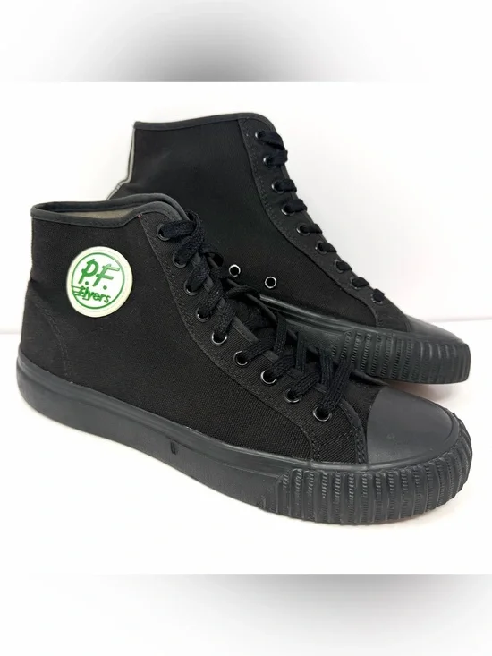 PF Flyers Mens Center Hi Sandlot Retro Sneaker Sz 10 Black Canvas MC2001SD GUC