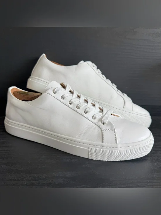 Thursday Boot Co. Men’s Premier Low Fashion Sneaker Sz 12 White Leather Shoe EUC
