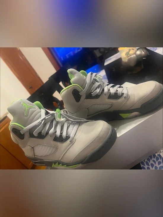 Jordan Silver/Gray Air Jordan 5 Retro Box Label