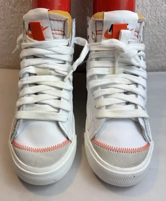 Nike Blazer Mid '77 Jumbo Men's Size 10 White Black Leather Sneakers DD3111-100