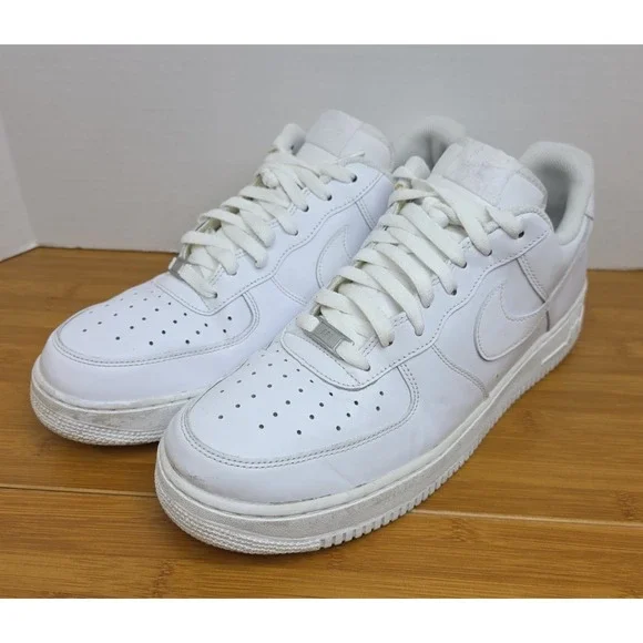 Nike Air Force 1 Low Shoes Mens Size 13 White Low Top Sneakers 315122-111