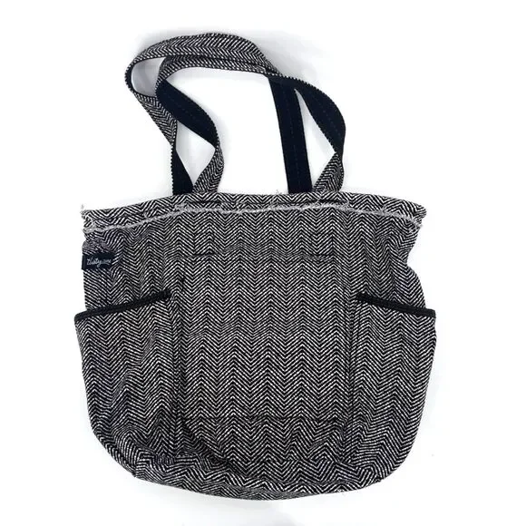 Thirty One Retro Metro Tote Herringbone Craft Diaper‎ Academia All Purpose Bag