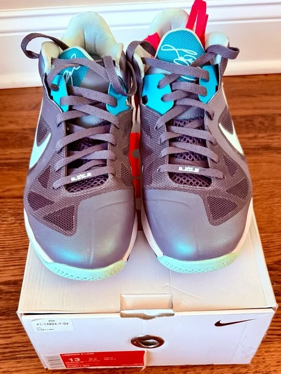 Nike LeBron 9 Low Easter Size 13 OG Box Extra Laces