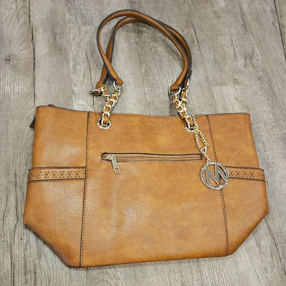 MKF Collection Bonita Tote Brown Handbag‎ By Mia K.