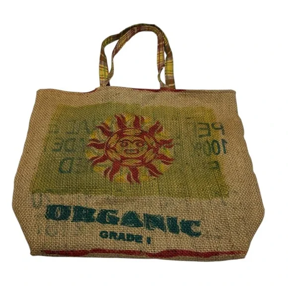 Great Northern Roasting Company Organic Peru Fairtrade Coffee Burlap Tote‎ Bag