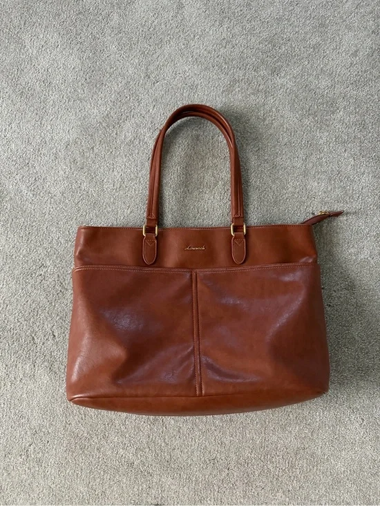 Brown Leather Tote Bag