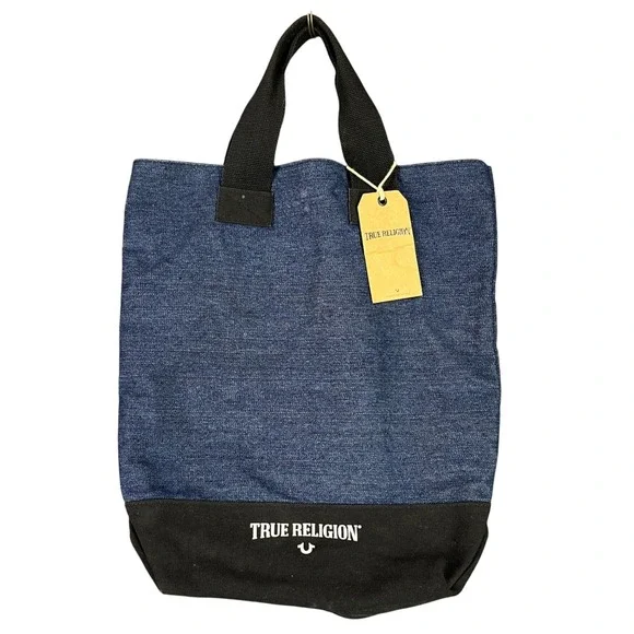 True Religion Denim Tote Handbags Blue OS‎ Womens