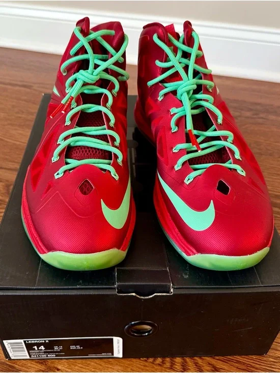 Nike LeBron X Christmas Size 14 New OG Box DS