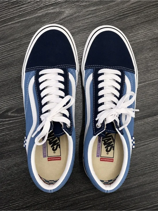 Vans Old Skool Low Top Sneakers - Navy & Light Blue