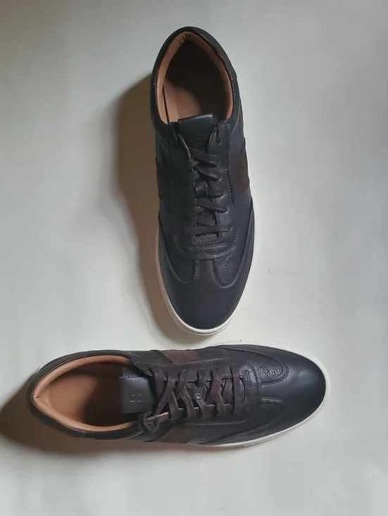Greats Charlie Men's Leather Low-Top Sneakers with Tan Lining