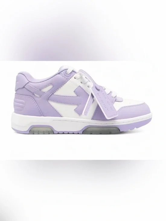 Off-White Men's Low-Top Sneakers in Lavender and White