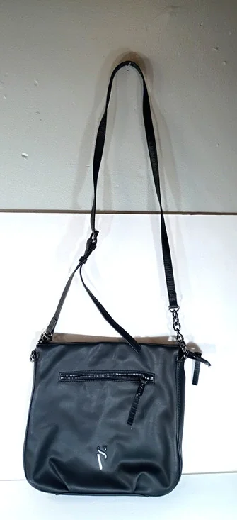 Simply Vera Vera Wang Black Crossbody Bag Faux Leather Adjustable Strap