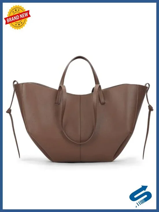 Faux Leather Tote Bag with Magnetic Closure Work Shoulder Bag Large Capacity