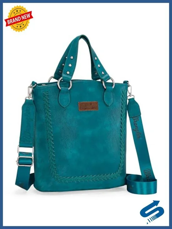 Large Crossbody Tote Bag Faux Leather Guitar Strap Satchel Handbag