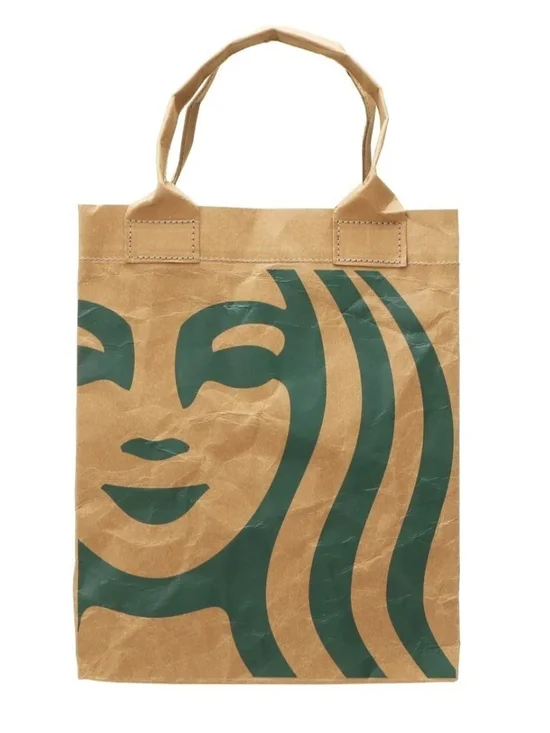 Starbucks Japan Kraft Paper Bag - Reusable Durable -NWT