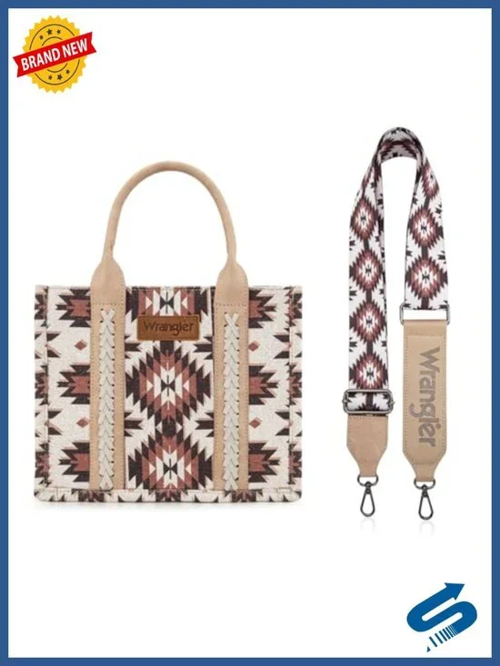 Canvas Cotton Vegan Leather Tote Bag with Top Handle Shoulder Strap